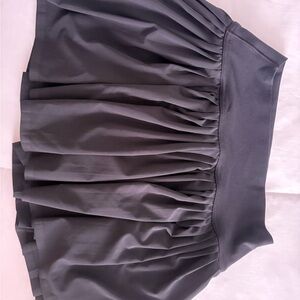Gray Pleated Bubble Mini Skirt for Night Out